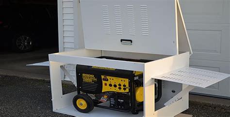 electric box run by generator|running a generator in garage.